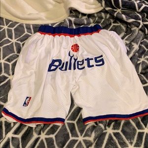 Just Don NBA Washington bullets shorts